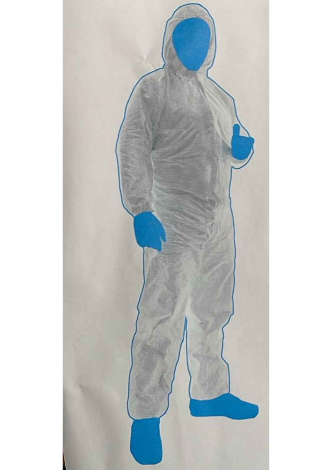 Einweg Overall XL Weiß – Schutzkleidung gegen Staub, Schmutz & Spritzer | Polypropylen Schutzanzug mit Kapuze