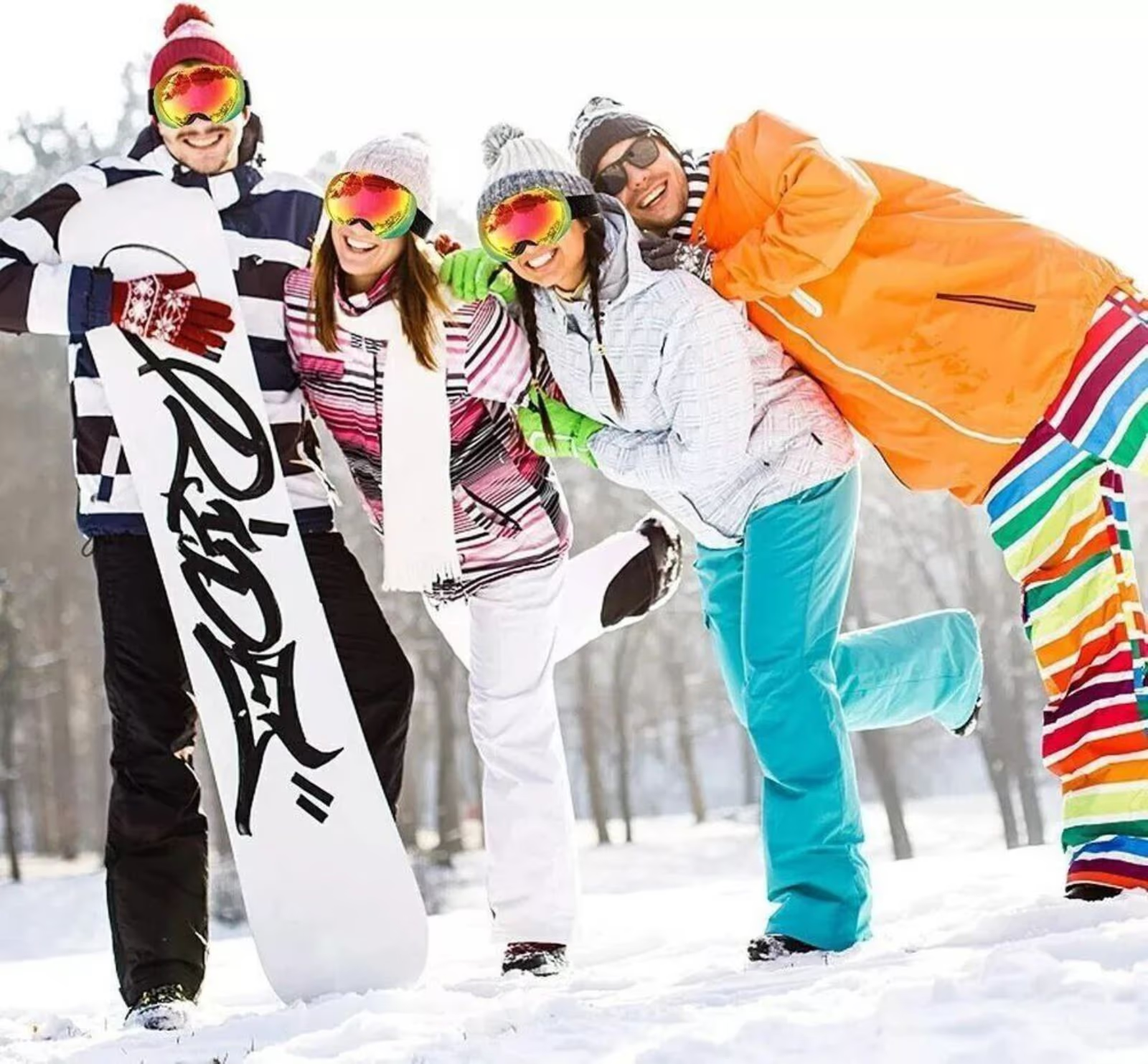 Unisex Skibrille für Damen und Herren Snowboard Brille Schneebrille UV-Schutz de