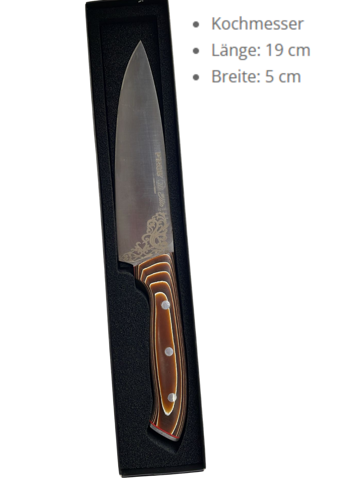 Pirge Geschmiedet Küchenmesser mit Titan-Klinge & Holzgriff – Chefmesser, Sushimesser oder Nakiri