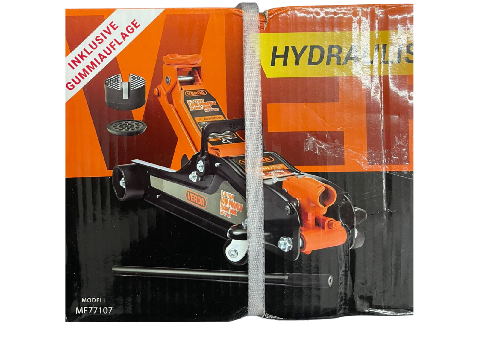 Hydraulischer Wagenheber 2,5T 85-365mm Autoheber SUV PKW Gummi Handschuhe Set