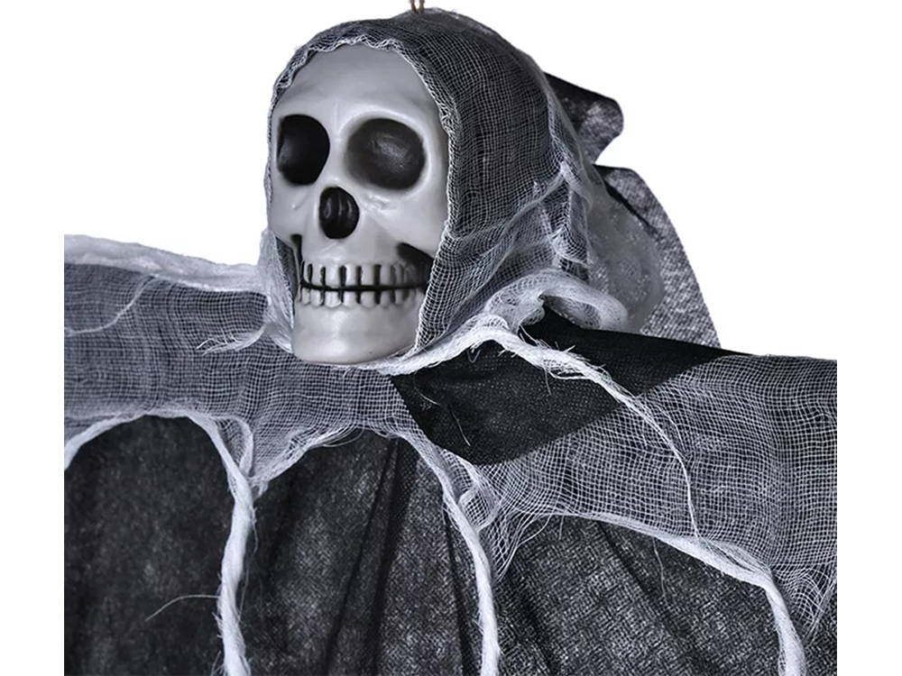 Halloween Deko Hängendes Gespenst Skelett Totenkopf Geist 80cm 🎃👻