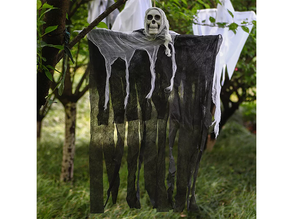 Hängende Halloween Dekoration Skelett Geist Totenkopf Party Deko 80cm 🎭👻