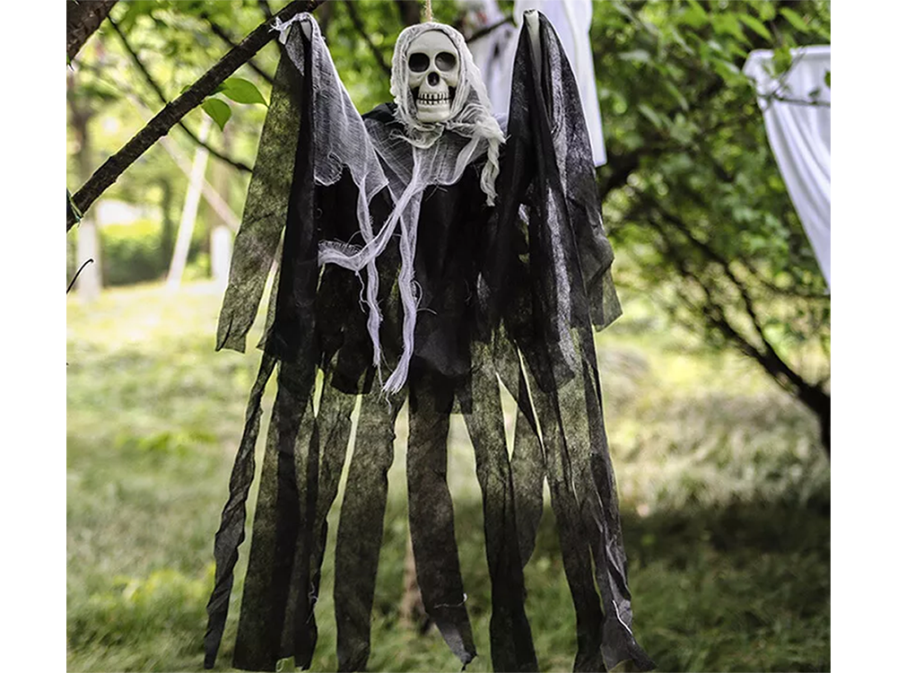Hängende Halloween Dekoration Skelett Geist Totenkopf Party Deko 80cm 🎭👻