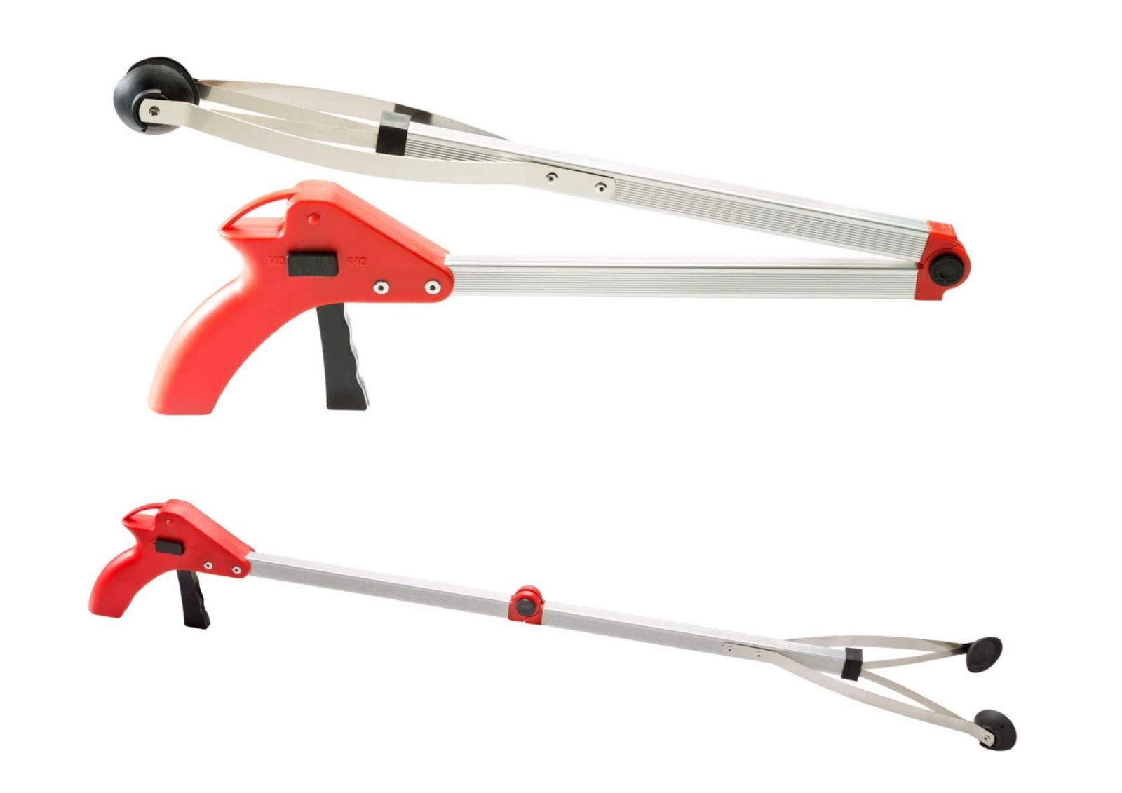 Greifzange 77cm faltbar Alu Müllgreifer Greifhilfe Müllzange Pick Up Tool