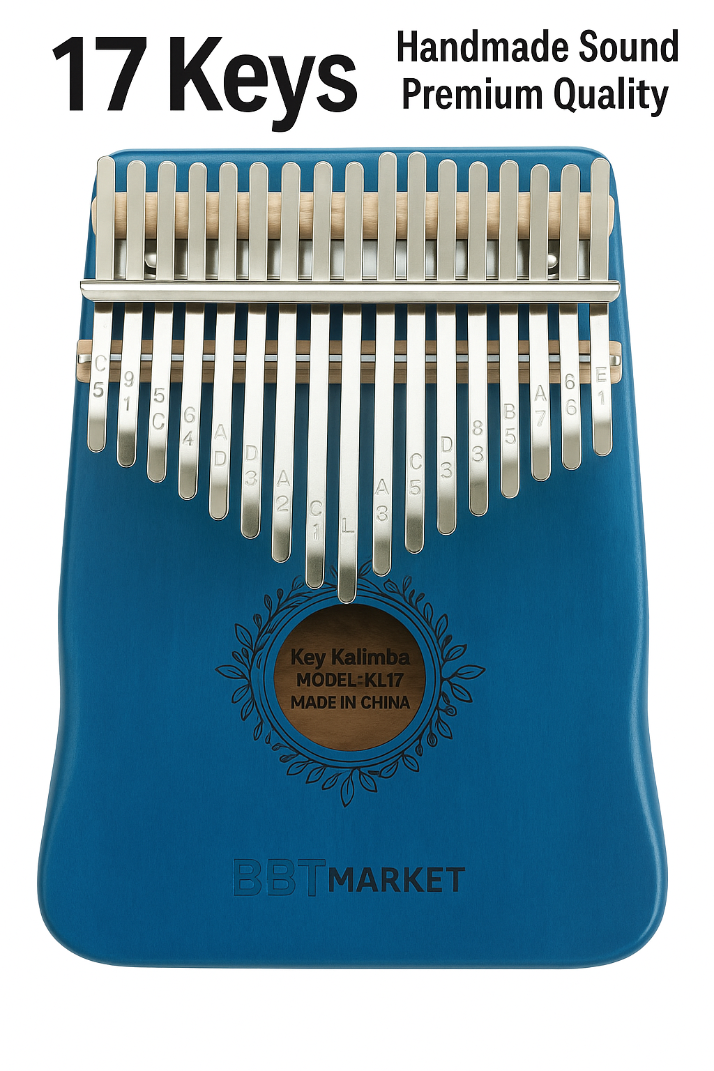 Kalimba 17 Tasten Daumenklavier aus Holz – Handgemachtes Finger Piano 🎵 🎵 🎵