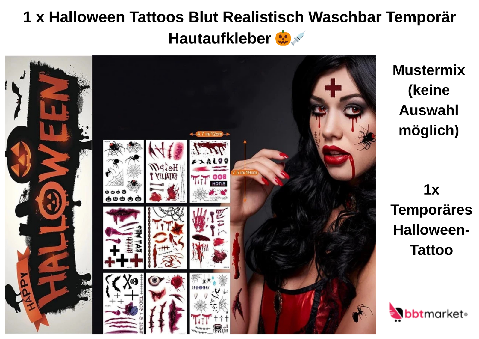 Halloween Party Deko Set 3-teilig 👻 Festliche Dekoideen im Paket