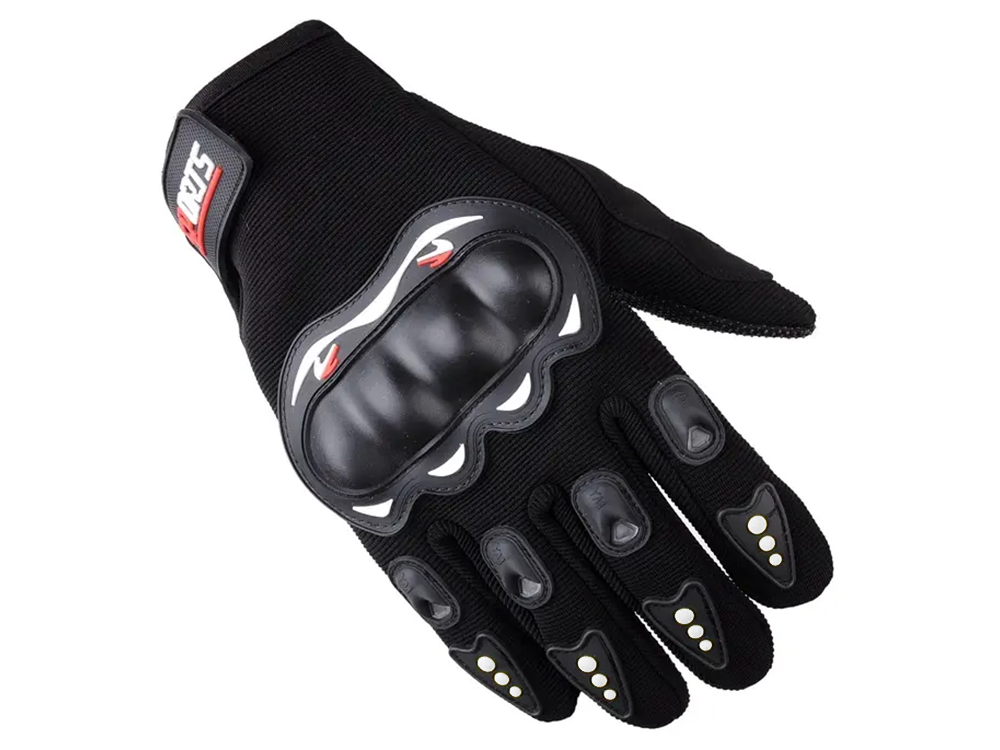 Motorradhandschuhe wasserdicht & atmungsaktiv – Mit Protektor, Fleece-Futter & Touchscreen-Funktion – Größe L/XL