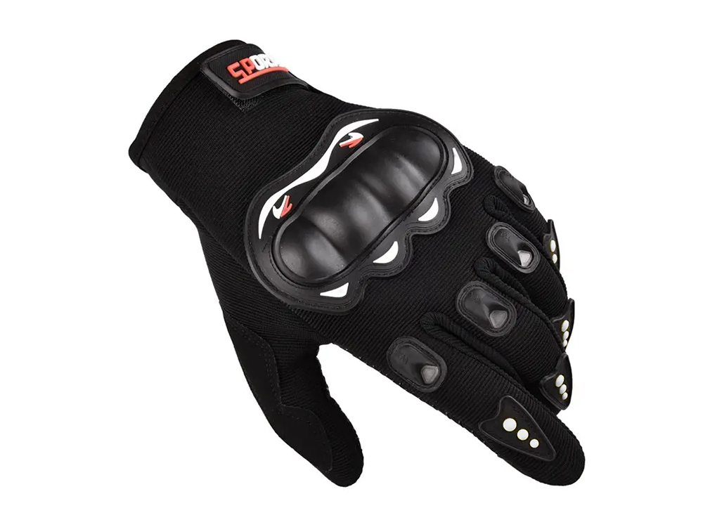 Motorradhandschuhe wasserdicht & atmungsaktiv – Mit Protektor, Fleece-Futter & Touchscreen-Funktion – Größe L/XL