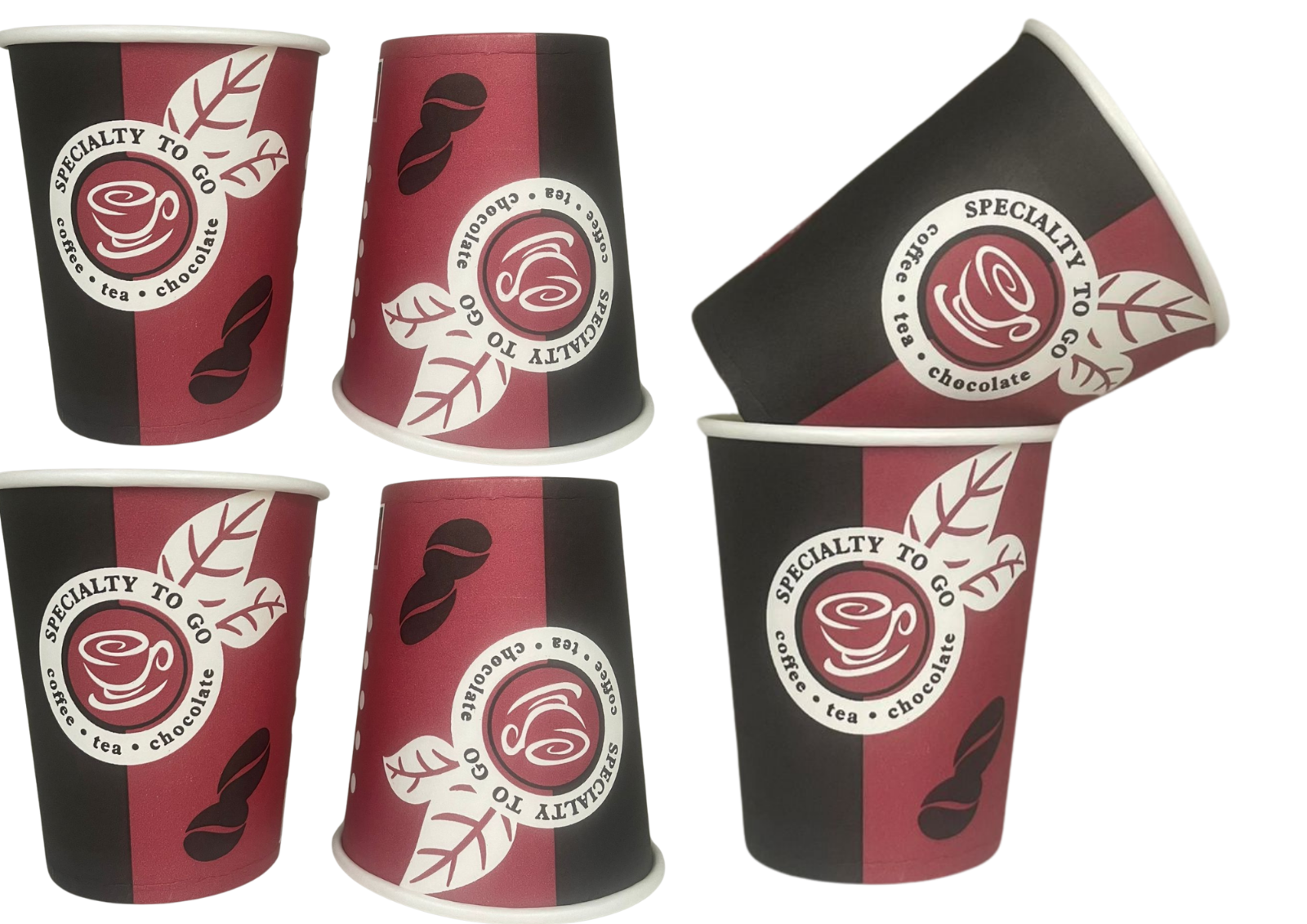 1000 Pappbecher 200 ml 8oz – Einweg Kaffee To Go Becher für Gastronomie Büro Events