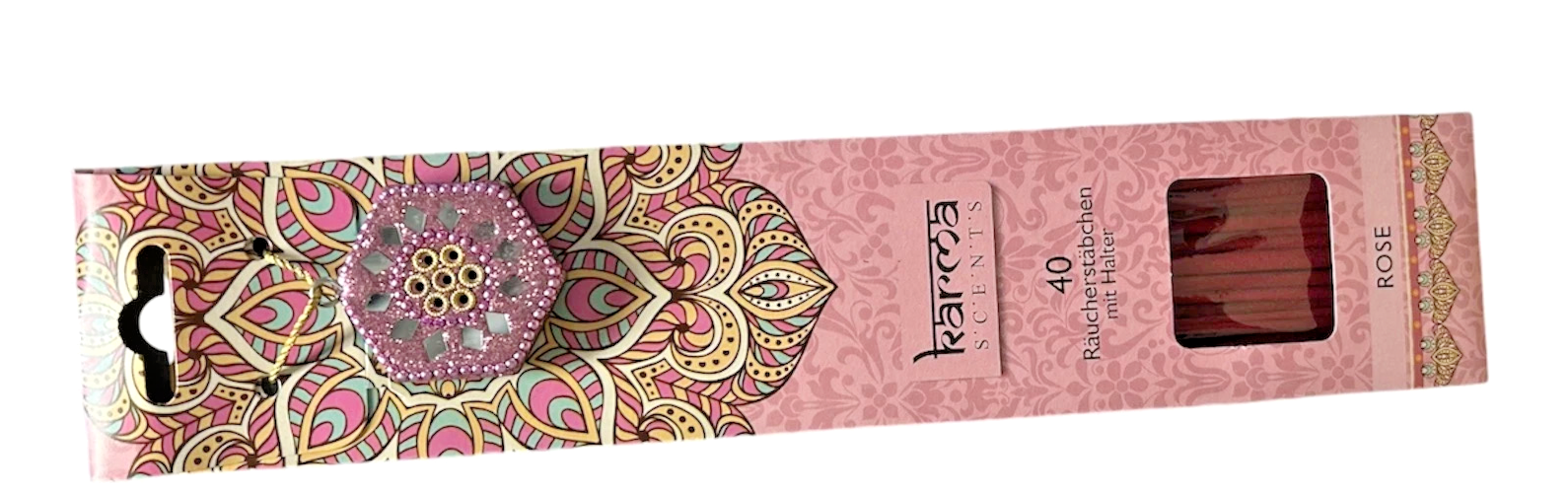 Räucherstäbchen Indische 40 Stück inkl. Halter – verschiedene Düfte (Karma Scent