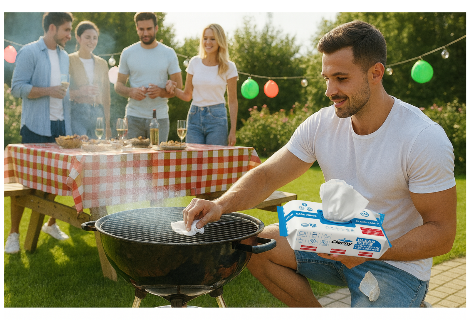 Cleeny Universale Reinigungstücher 100 Stück – Naturformel, hypoallergen