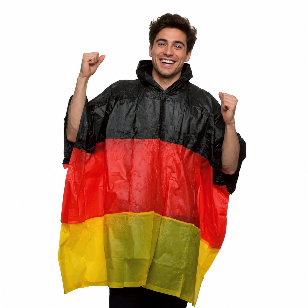 Deutschland Regenponcho I Love Germany Festival Regen Cape 127x125cm