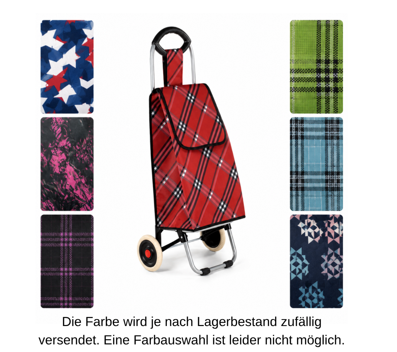 Einkaufstrolley faltbar 94cm Einkaufswagen Tasche auf Rädern