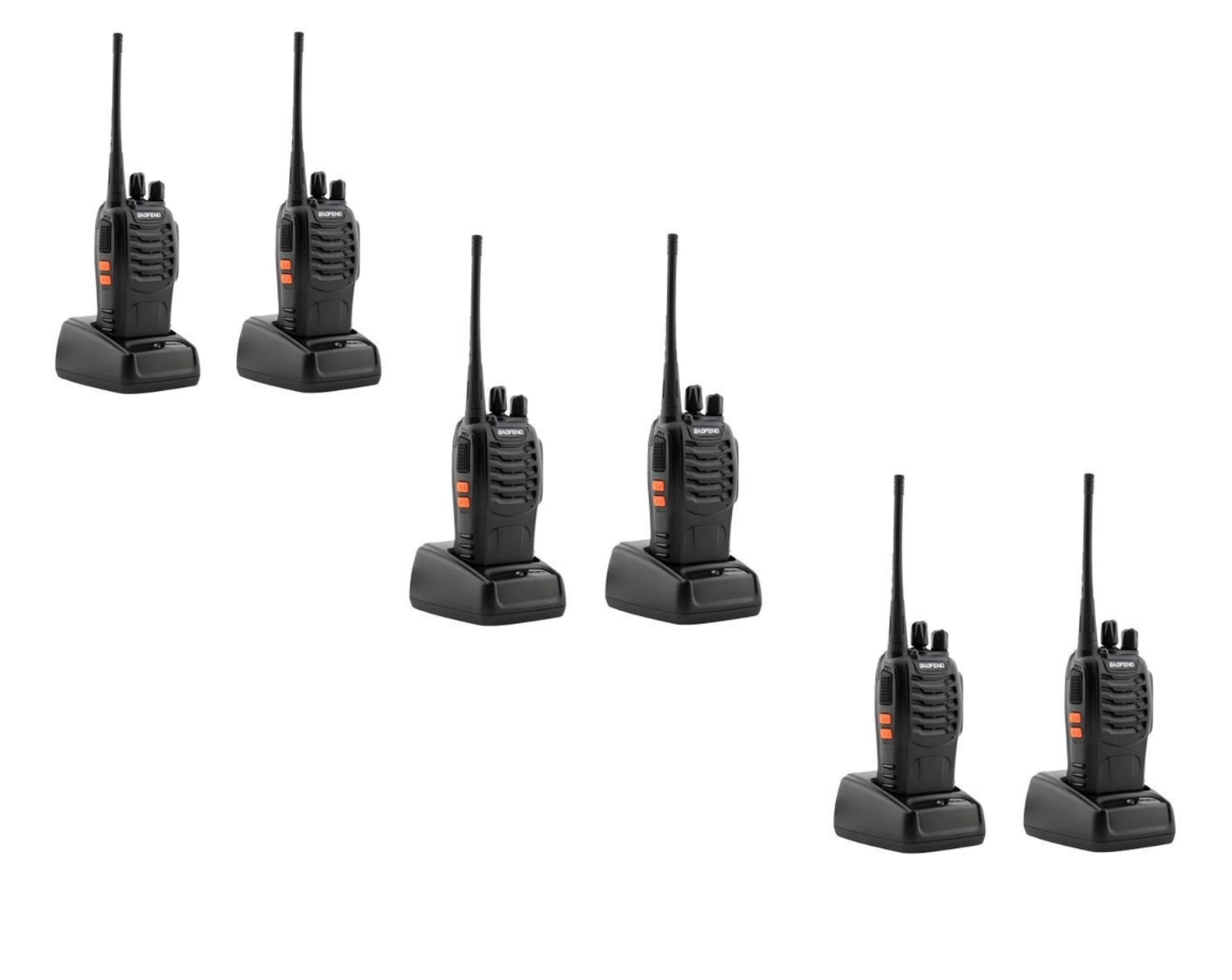 Baofeng Walkie Talkie Funkgerät PMR 16 Kanäle Reichweite 8km Set