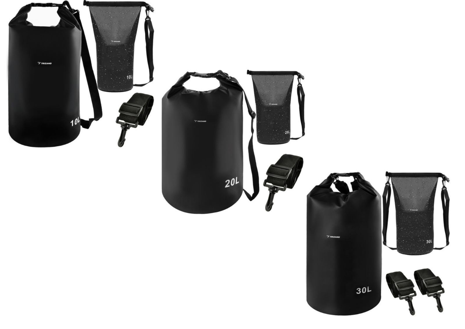 Wasserdichte Dry Bag Tasche 10L 20L 30L – Outdoor Packsack für Kajak, Camping, Wandern, Boot und Reisen
