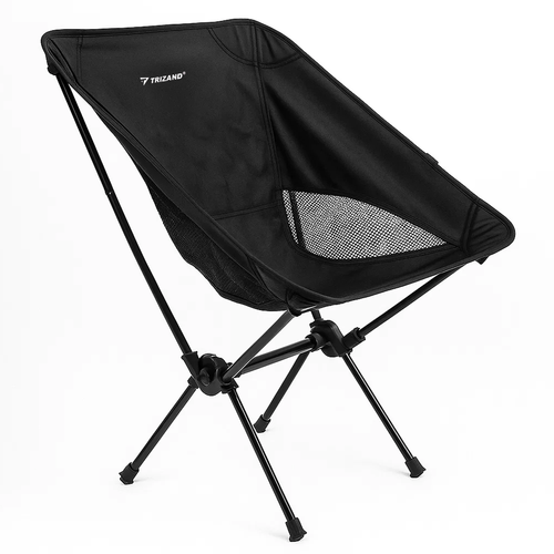 Klappbarer Campingstuhl mit Tragetasche – Leichter Angelstuhl Strandstuhl bis 120kg