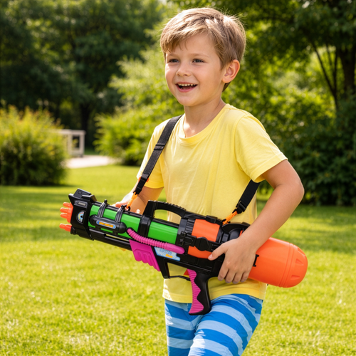 XXL Wasserpistole 60 cm mit 1,25L Tank – Wassergewehr für Kinder Sommer Wasserspaß