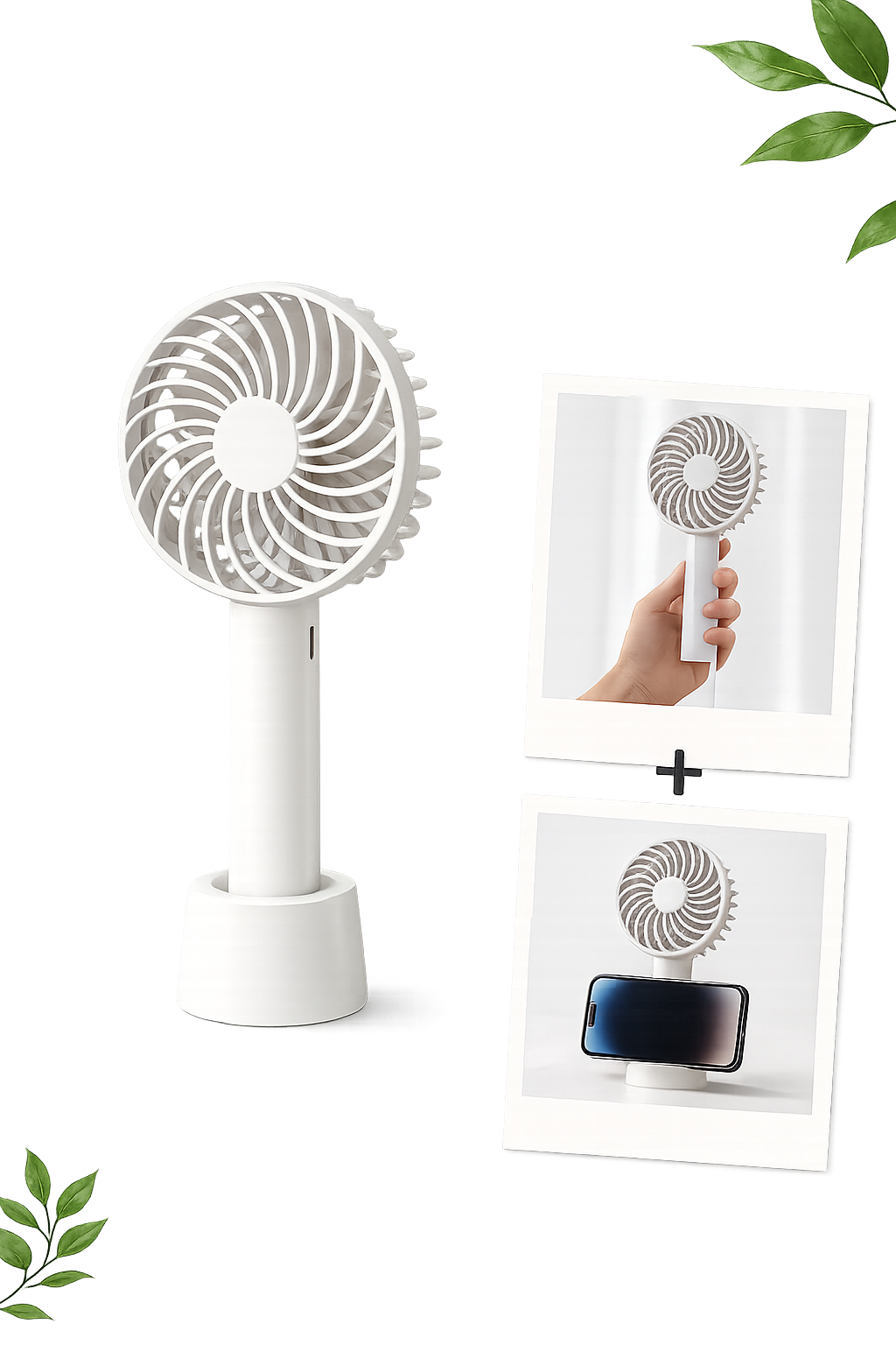 Mini Handventilator Tragbarer USB Ventilator Wiederaufladbar Handlüfter