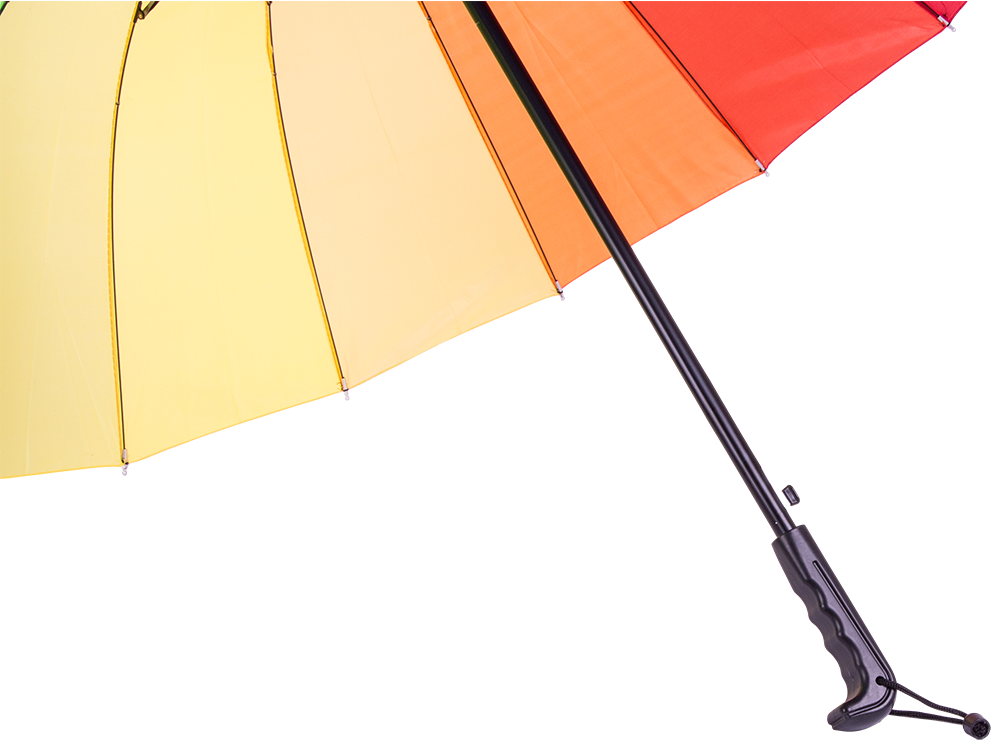Regenschirm XXL Automatik 18 Streben Windfest Regenbogen Stockschirm Groß