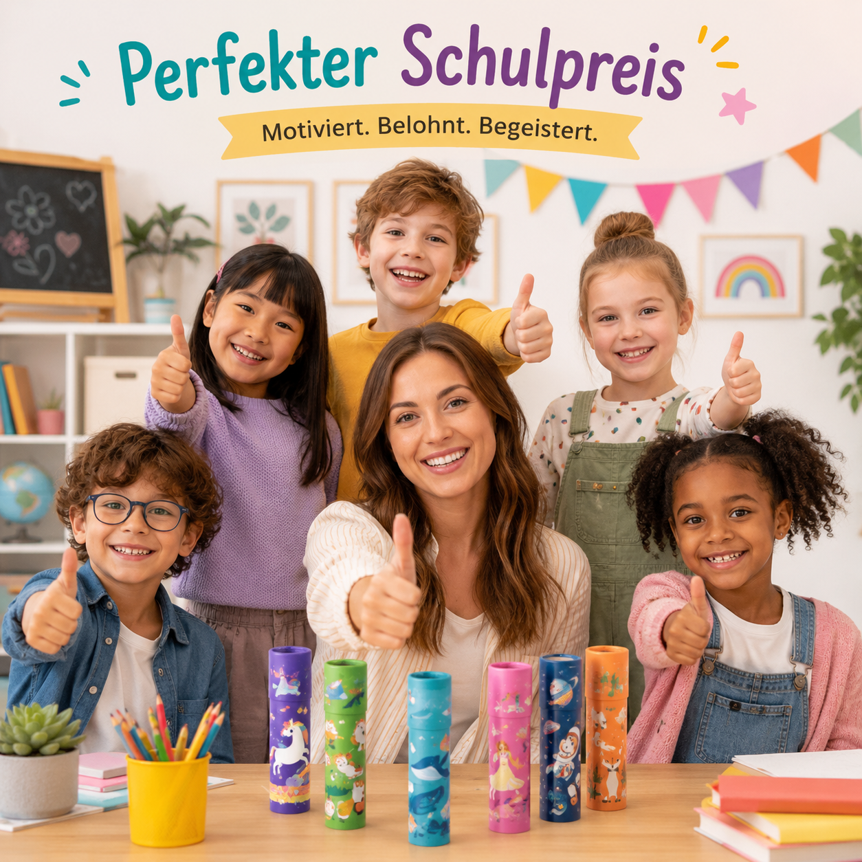 Kaleidoskop Retro Spielzeug Kinder Mitgebsel Bunte Farben Zufallsauswahl