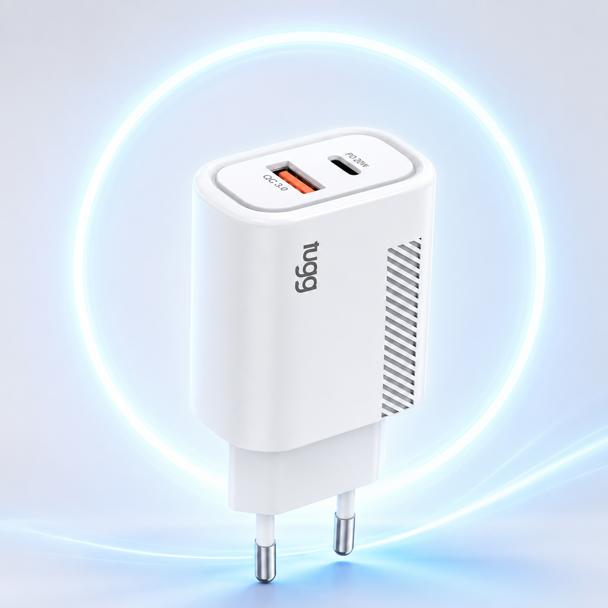 Tugg 20W USB-C PD Schnellladegerät Netzteil Dual USB USB-C & USB-A Ladegerät