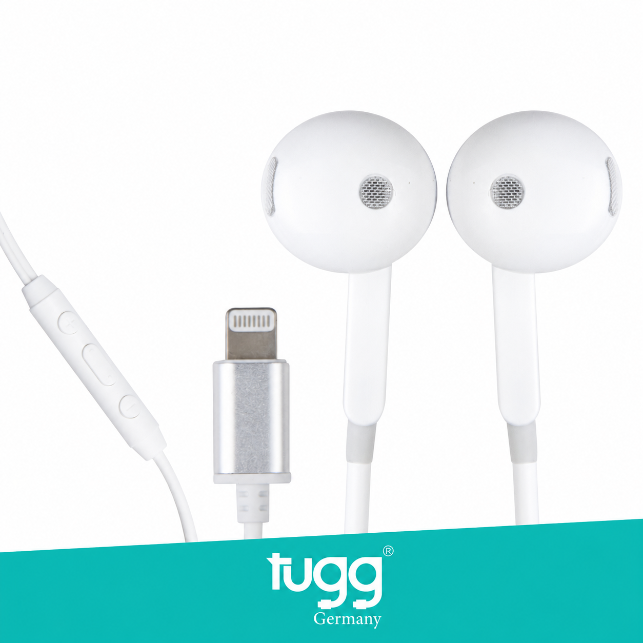 Tugg In-Ear Kopfhörer Kabelgebunden Stereo Headset Mikrofon Musik Weiß