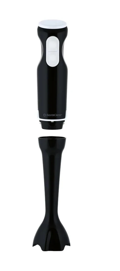 SILVERCREST Stabmixer SSM 350 D1 350W Pürierstab Edelstahl Schwarz Turbo