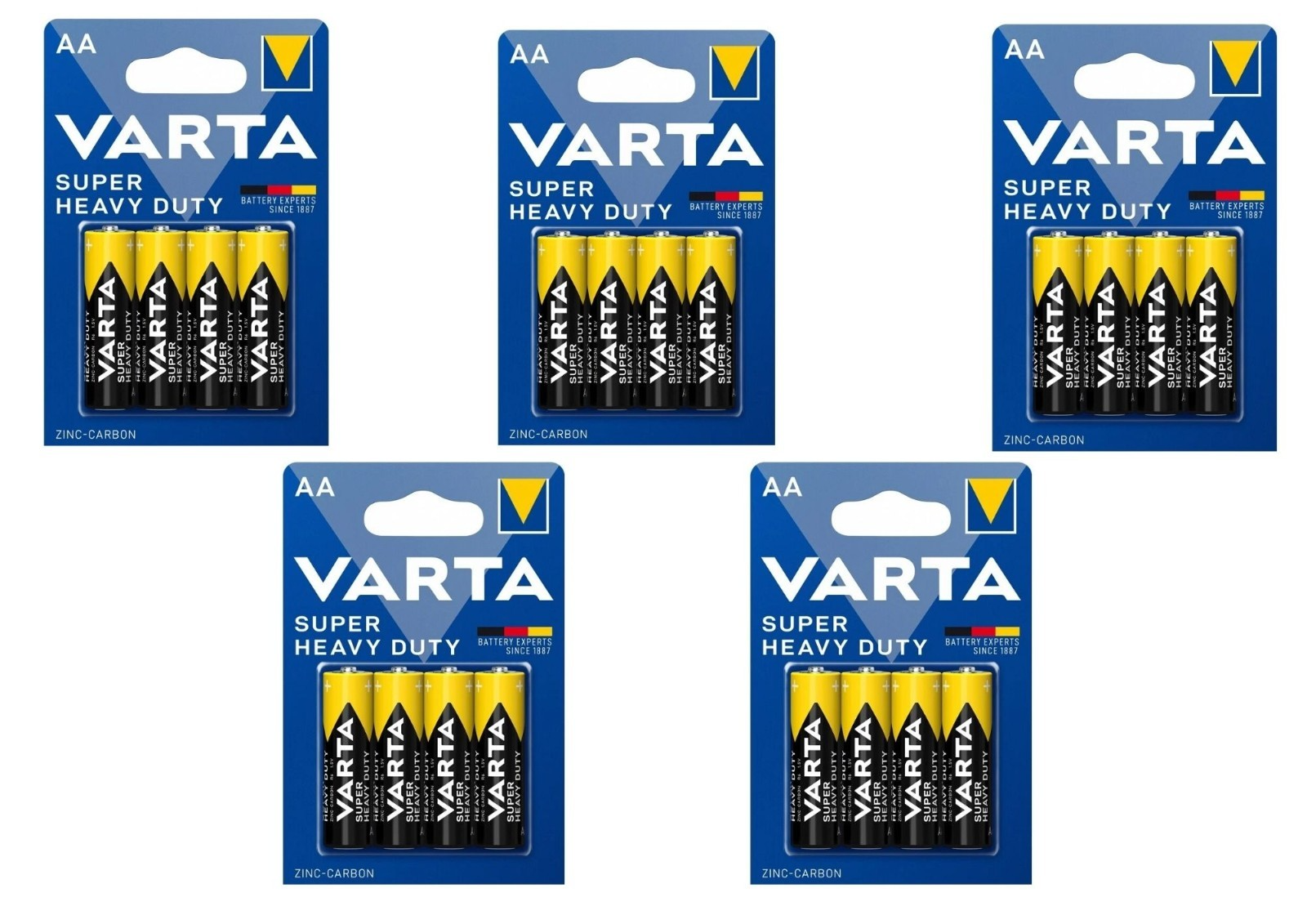 VARTA AA Batterien R6 1,5V Superlife Zink-Kohle Mignon Typ 2006