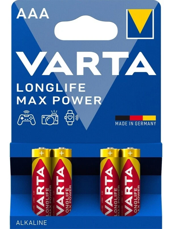 VARTA AAA Batterien LR03 1,5V Longlife Max Power Micro Alkaline 4703