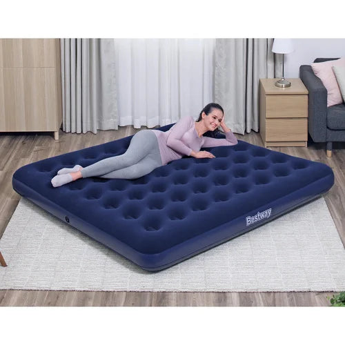 BESTWAY Luftbett 203 × 183 × 22 cm – Aufblasbares Doppelbett für 2 Personen bis 300 kg, Indoor & Camping