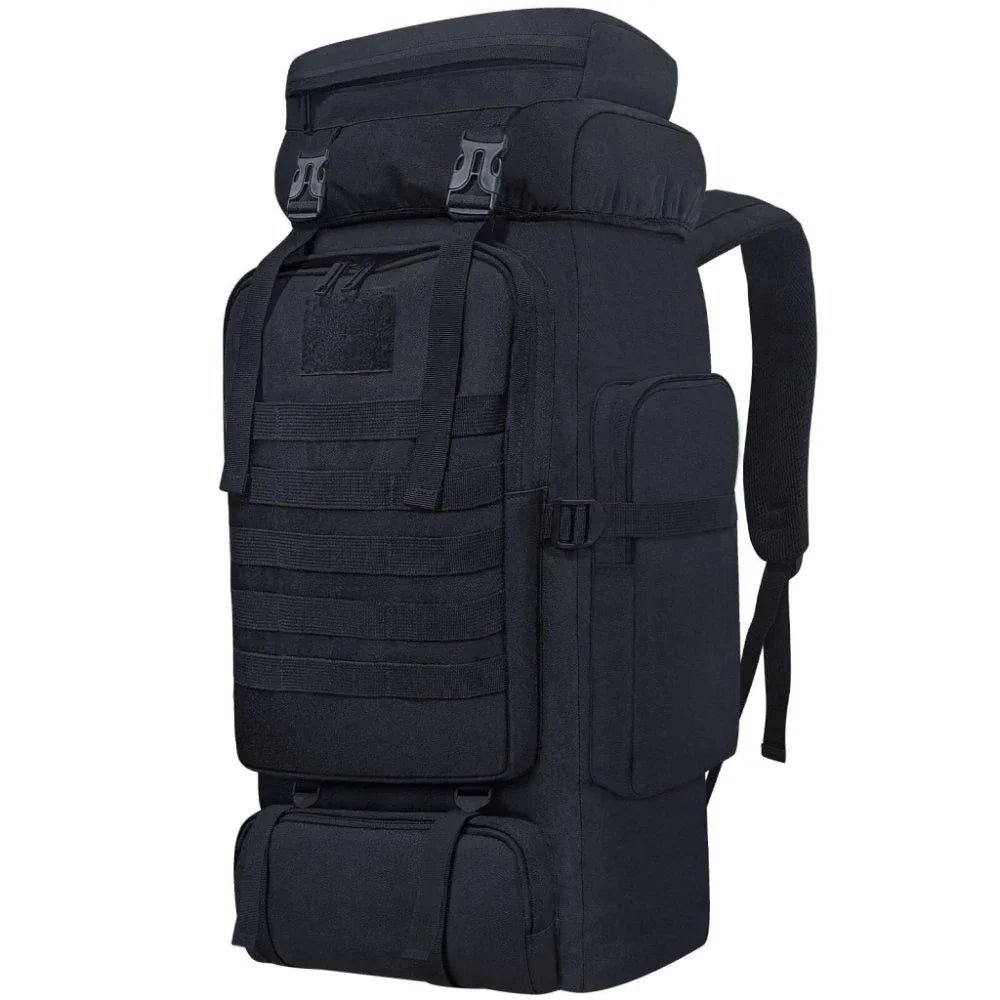 Hiking Backpack 80L Camping Rain Cover Waterproof Outdoor Sport Travel Bag 
