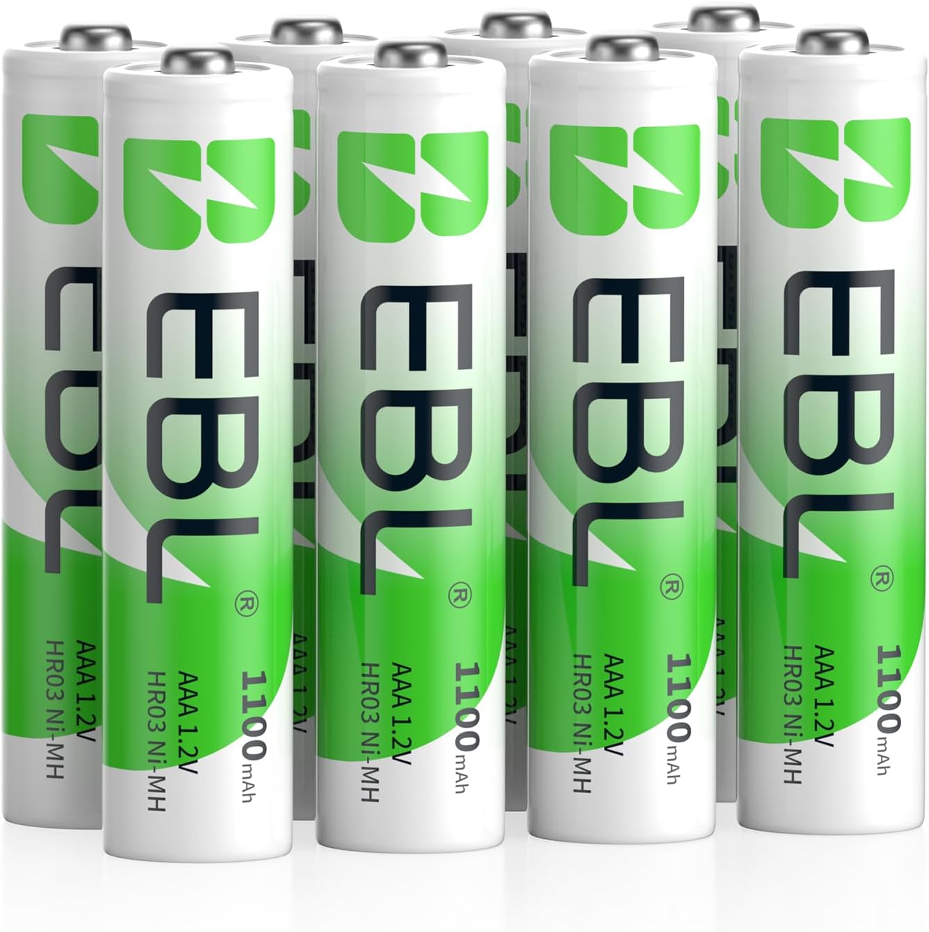 EBL AAA Akku 1100mAh 4/8/12/16 Stück -wiederaufladbare Batterien AAA, Typ NI-MH Batt NEU