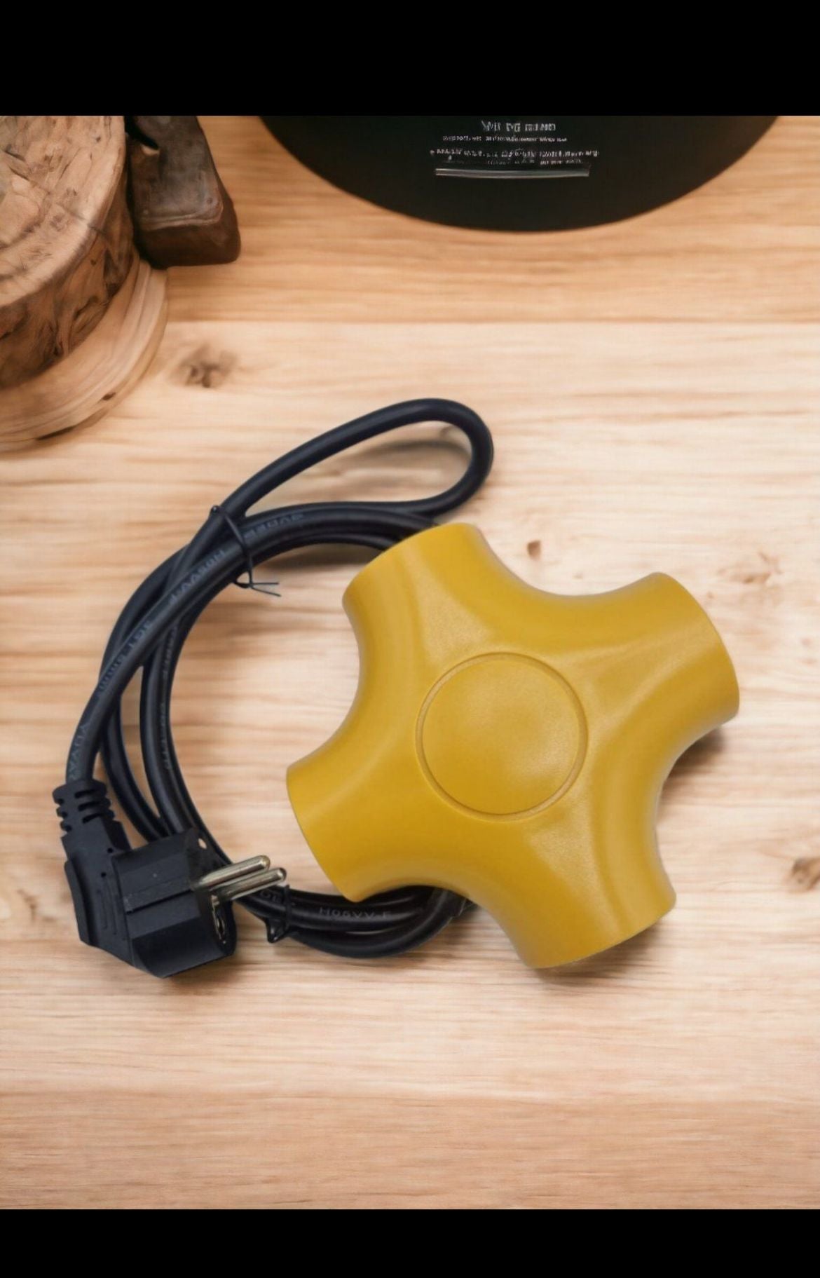 Mehrfachsteckdose Steckdose/ Gelb /250V/ Kindersicherung 1,5m / 4 Schutzkontakt