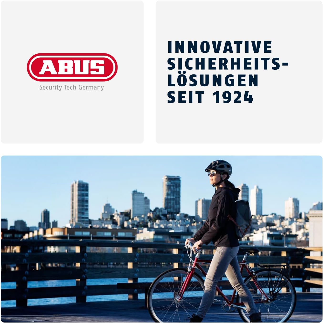 ABUS Fahrradschloss Kettenschloss aus Stahl – Sicherer Schutz für Fahrräder