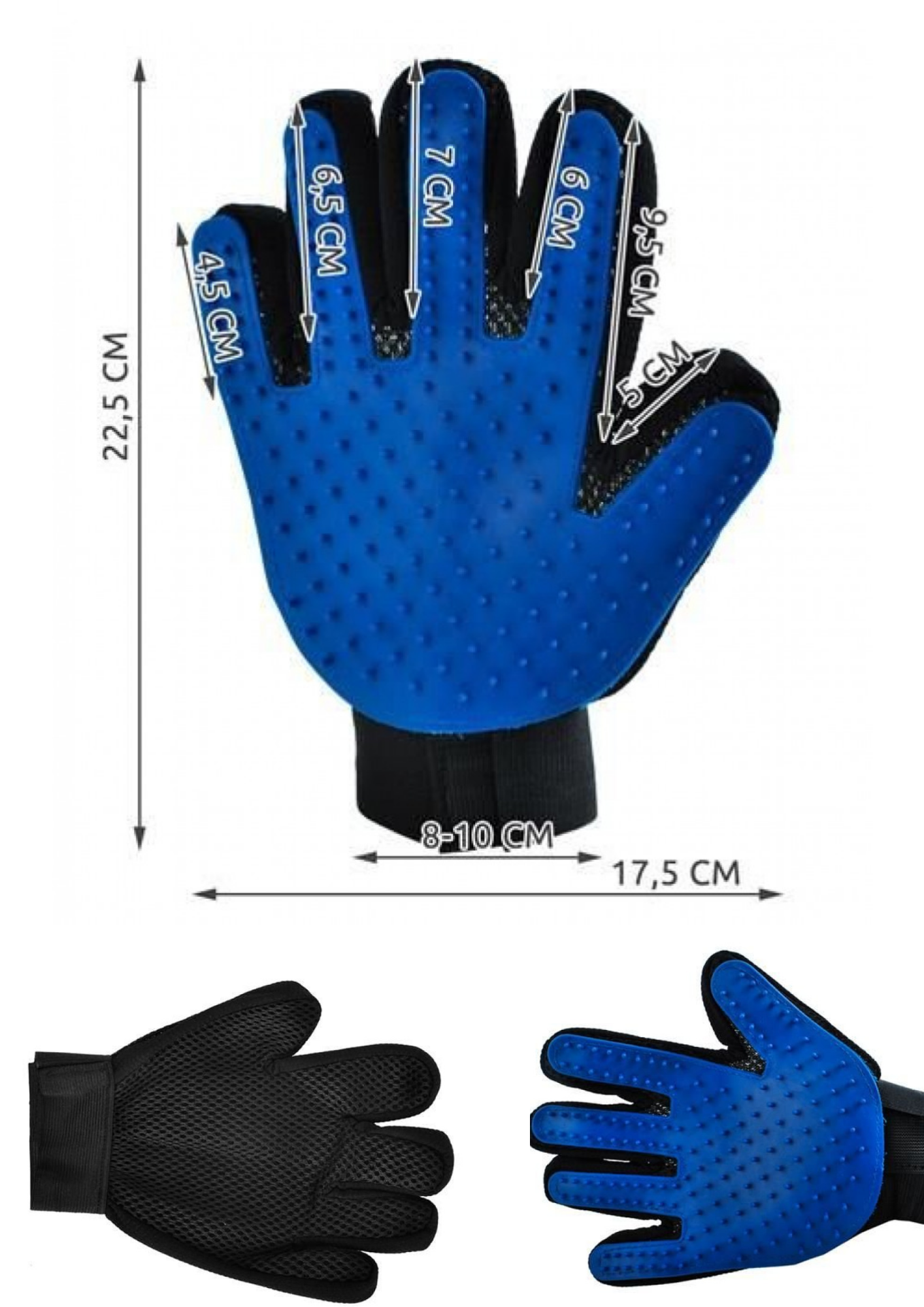 Grooming Gloves Fur Gloves Hair Removal Dog Cat Brush 