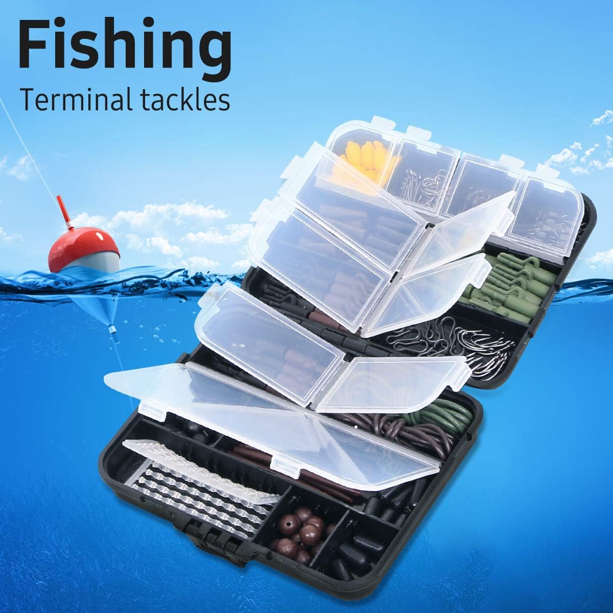 272-tlg Angelzubehör Set mit Box – Jig Haken, Sinker, Wirbel, Perlen & mehr

🎣🎣🎣
