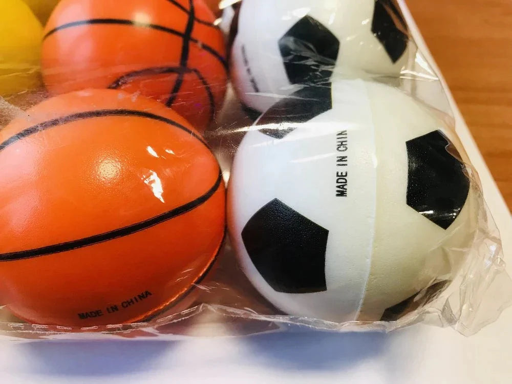 Anti Stress Bälle 12er Set 6,3 cm Knautschball Stressball Entspannung Handtraine