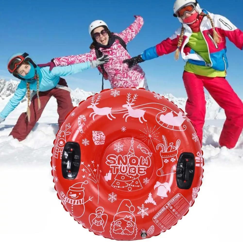 Aufblasbarer Schneereifen 127 cm Snow Tube Schwimmring Schnee Wasser 220 kg
