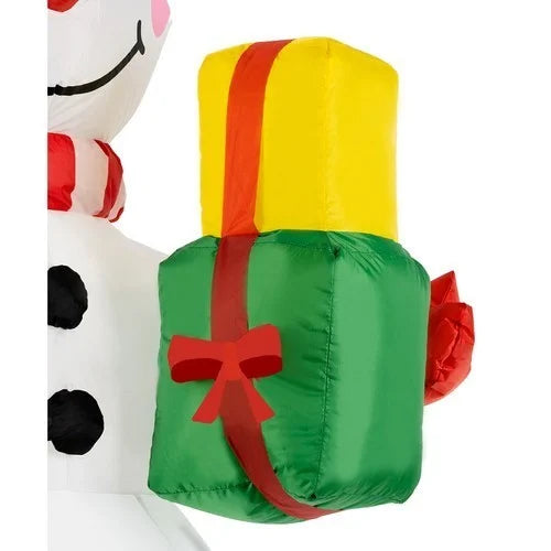 Zortiva aufblasbarer LED-Schneemann 155 cm – Weihnachtsdeko mit rotierendem Projektor, 8 Lichtmodi & IP44-Netzteil