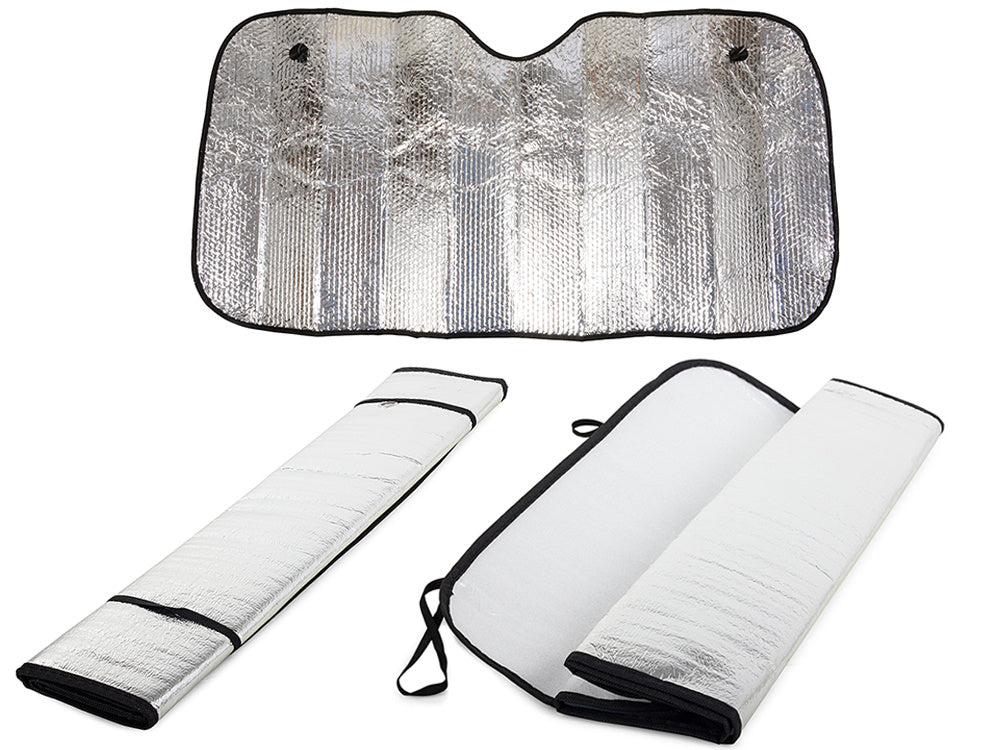 Auto Sonnenschutz für Windschutzscheibe 130x60cm – Hitzeschutz und Frostschutz Abdeckung
