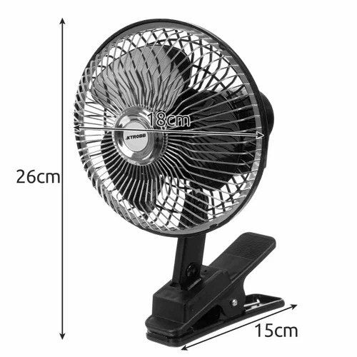 Auto Ventilator 12V Clip Ventilator Oszillierend Kfz Lüfter Zigarettenanzünder