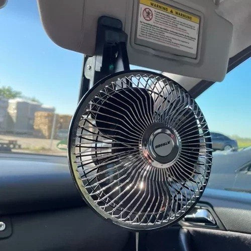 Auto Ventilator 12V Clip Ventilator Oszillierend Kfz Lüfter Zigarettenanzünder