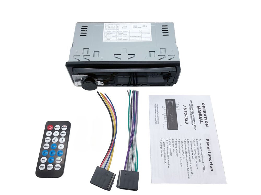 🚗 MODERNES AUTORADIO MIT BLUETOOTH, USB, AUX & SD – 1-DIN UNIVERSALMODELL 📻