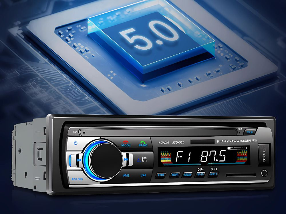 🚗 MODERNES AUTORADIO MIT BLUETOOTH, USB, AUX & SD – 1-DIN UNIVERSALMODELL 📻