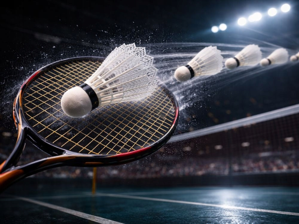 Badminton Federbälle weiß Shuttlecocks stabil Outdoor Freizeit 1 oder 5 Stück
