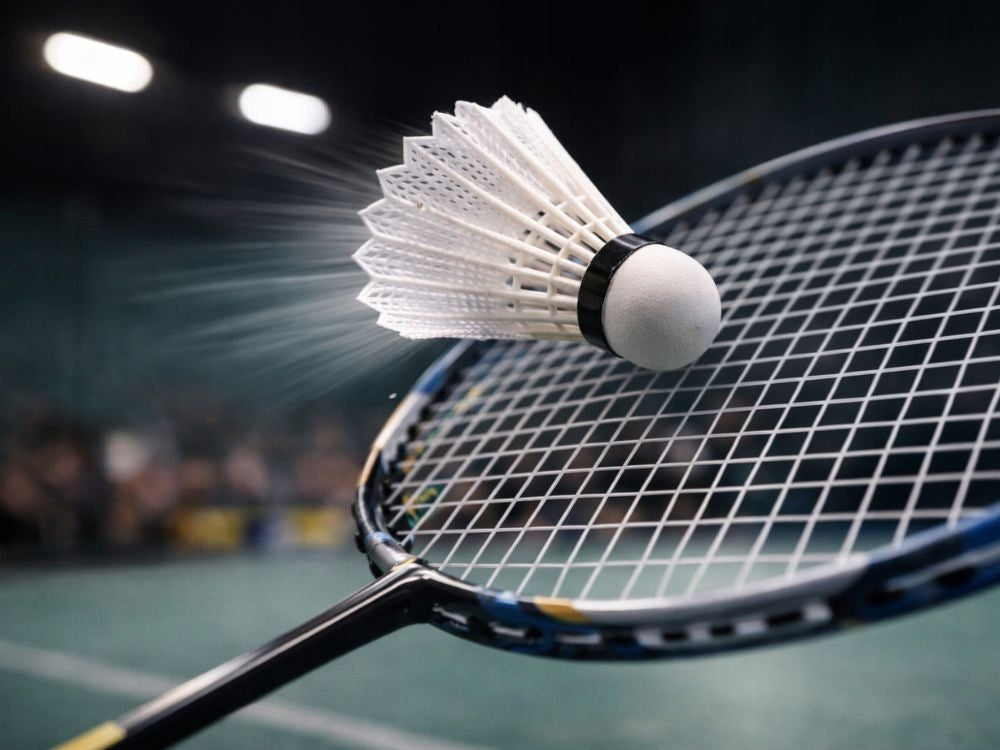 Badminton Federbälle weiß Shuttlecocks stabil Outdoor Freizeit 1 oder 5 Stück