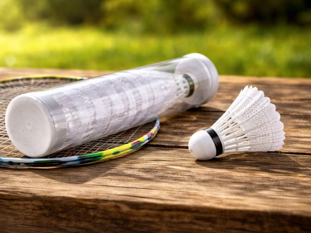 Badminton Federbälle weiß Shuttlecocks stabil Outdoor Freizeit 1 oder 5 Stück