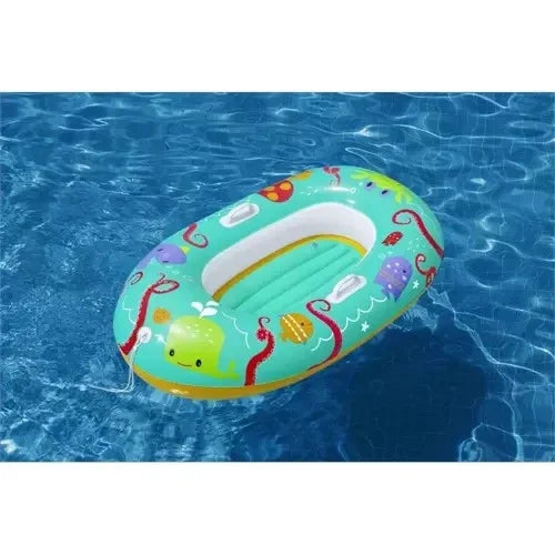 Bestway Kinderboot Aufblasbar 119x79cm Schwimmbett Schwimmboot Pool Boot