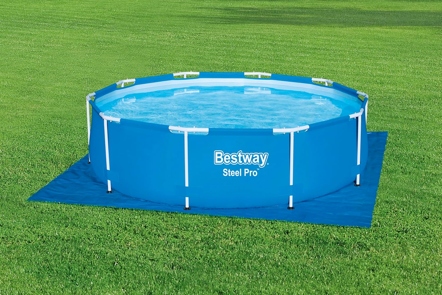Bestway Pool Bodenplane 335x335 cm PE Unterlage für Aufstellpools bis Ø305 cm