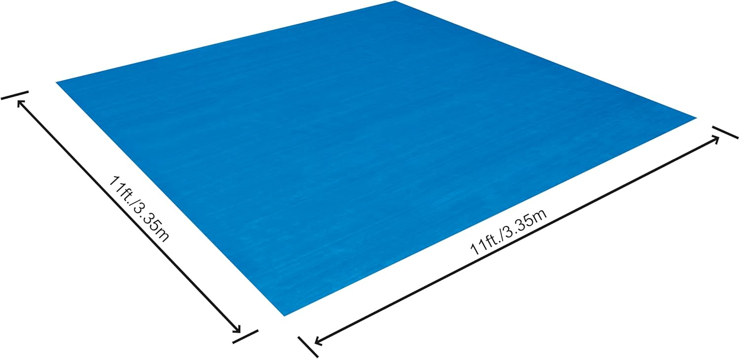Bestway Pool Bodenplane 335x335 cm PE Unterlage für Aufstellpools bis Ø305 cm